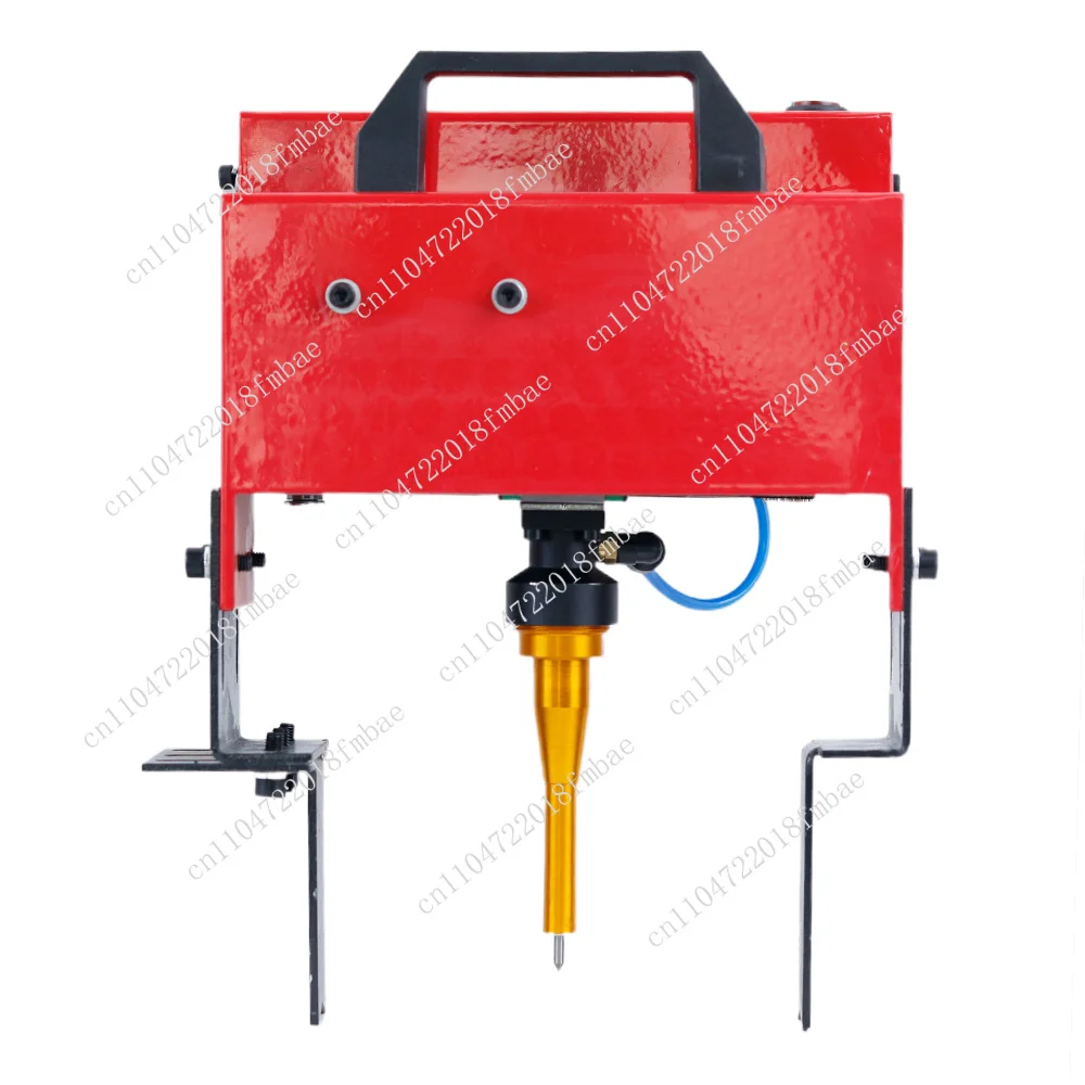 Portable metal pneumatic dot painting machine with round bracket, used for VIN code (100*20mm) frame chassis numbers 220V/110V