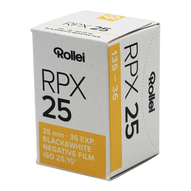 1-10 لفات Rollei RPX 25 135 35 مم فيلم سلبي أبيض وأسود (36 تعريضًا/لفة) لكاميرا Kodak M35 (تاريخ انتهاء الصلاحية: 2025)
