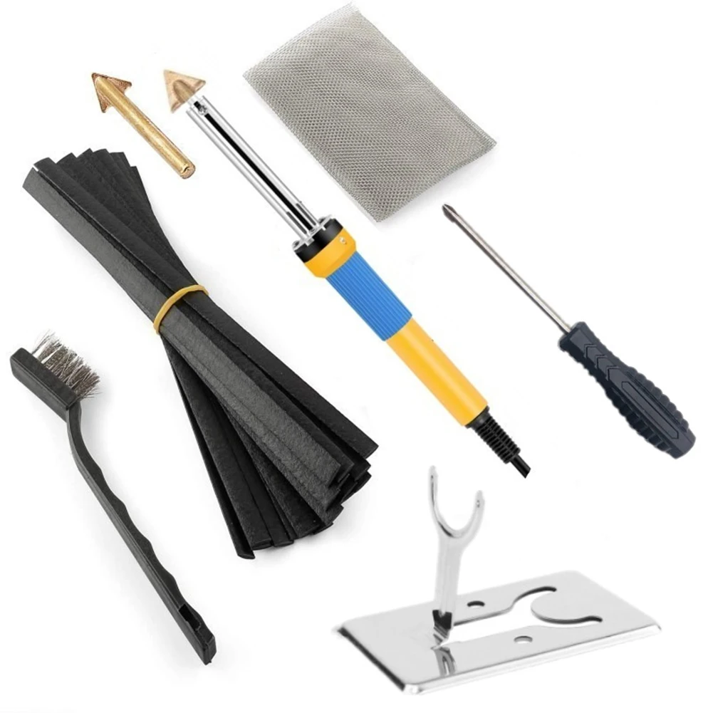 Set Listrik Kawat Las Plastik Besi Solder 110V 80W Perbaikan Papan Sirkuit Daya Tinggi Konduktivitas Termal Unggul