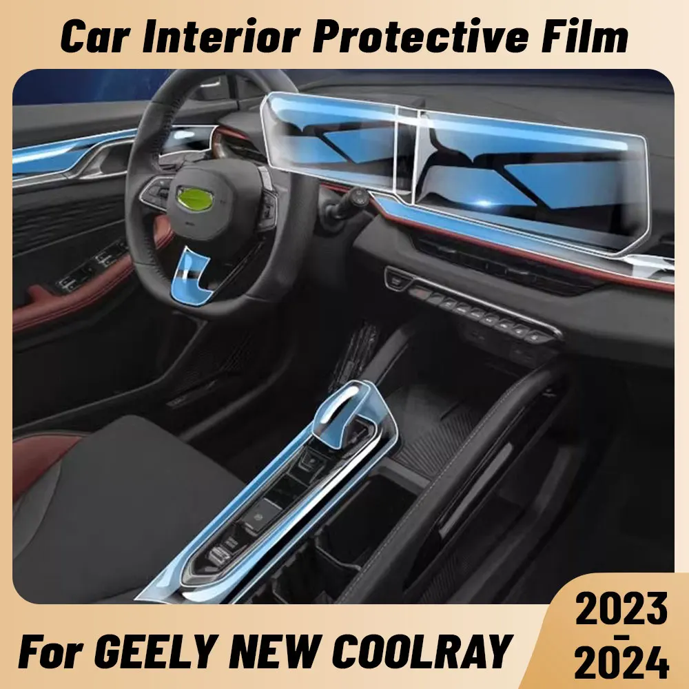

Anti-scratch Car Interior Center Console Media Dashboard Navigation TPU Protector Film For GEELY NEW COOLRAY 2023 2024
