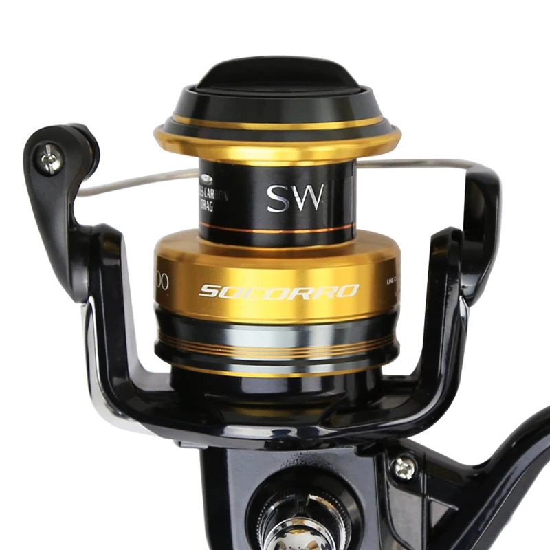 

Shimano SOCORRO SW 5000 6000 8000 10000 Big Spinning Fishing Reel 5BB 10kg/12kg X-Ship Saltwater Trolling Spinning Fishing Reel