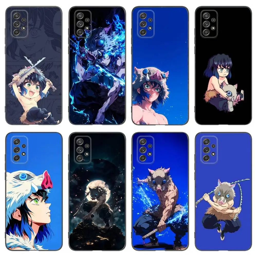 

Anime H-Hashibira Inosuke Phone Case For Samsung Galaxy A13,A21s,A22,A31,A32,A52,A53,A71,A80,Soft Black Shell