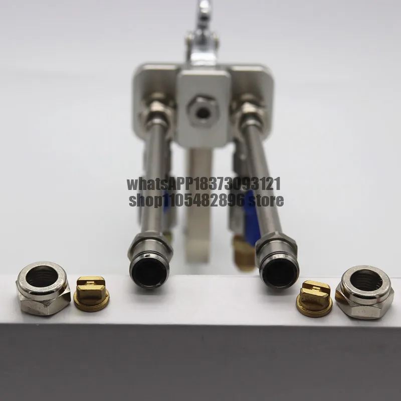 high efficiencStainless steeldouble head long rod airless spray gun rubber asphalt waterproof trap spray gun