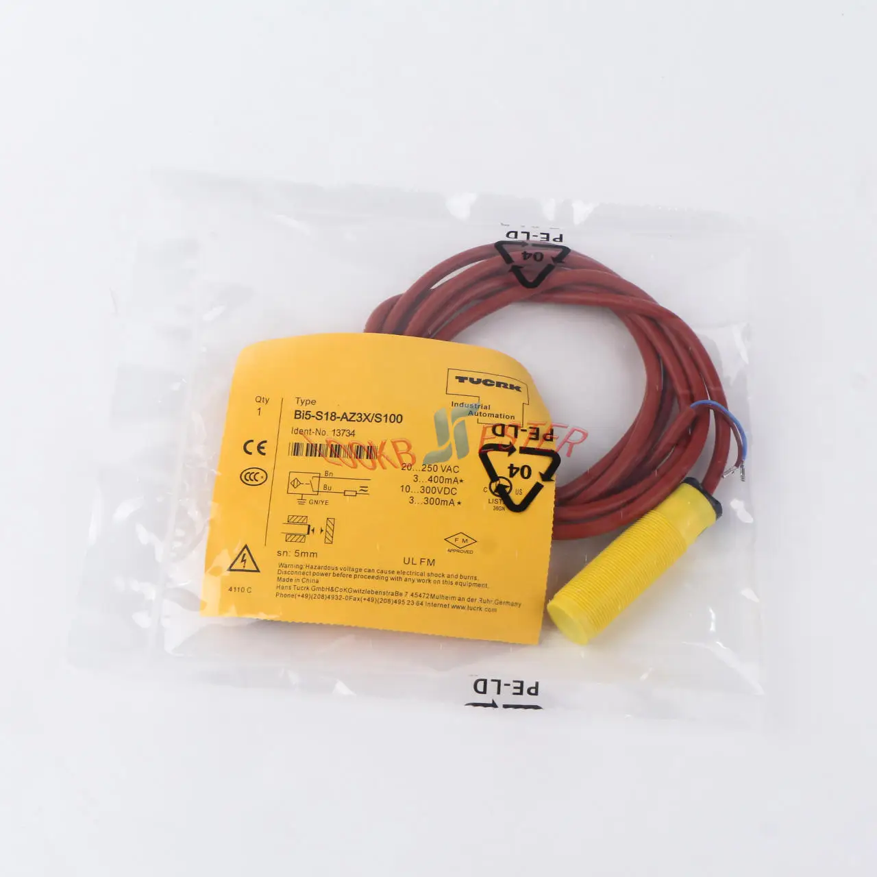 

One New Turck Bi5-S18-AZ3X/S100 Bi5S18AZ3XS100 Inductive Proximity Sensor