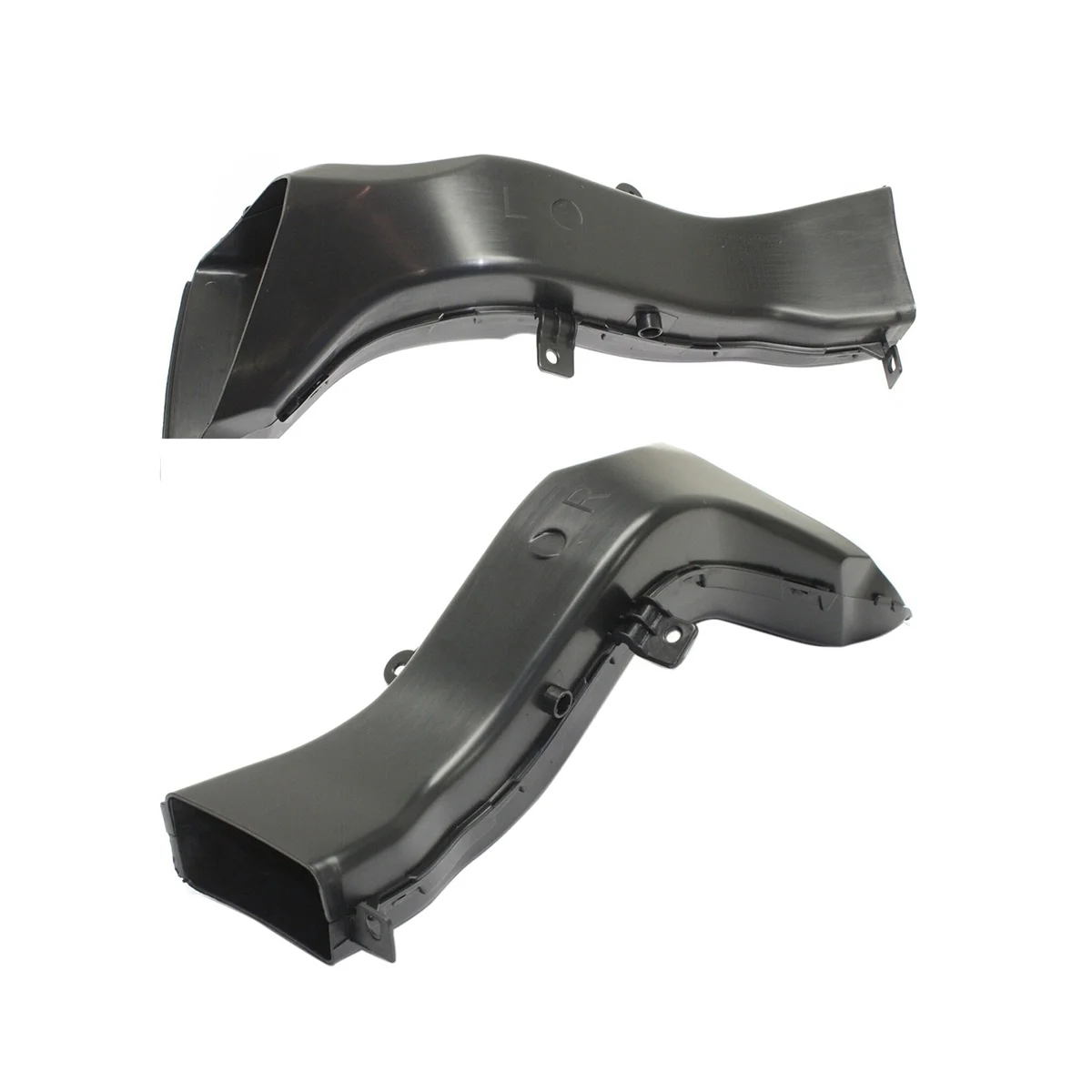 1Pair Front Left+Right Radiator Support Air Intake Duct Plastic Black 51748054229 51748054230 for BMW 3 Series F30 F31