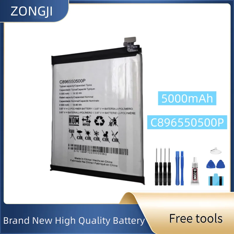 

New Battery 5000mAh C896550500P For C896550500P Mobile phone Batteries+Free Tools