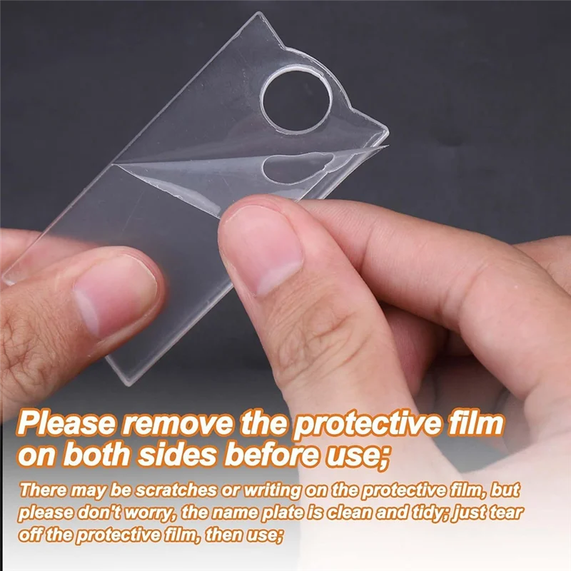 ABJY-30PCS حامل لوحات اسم أكريليك التسامي لـ #5