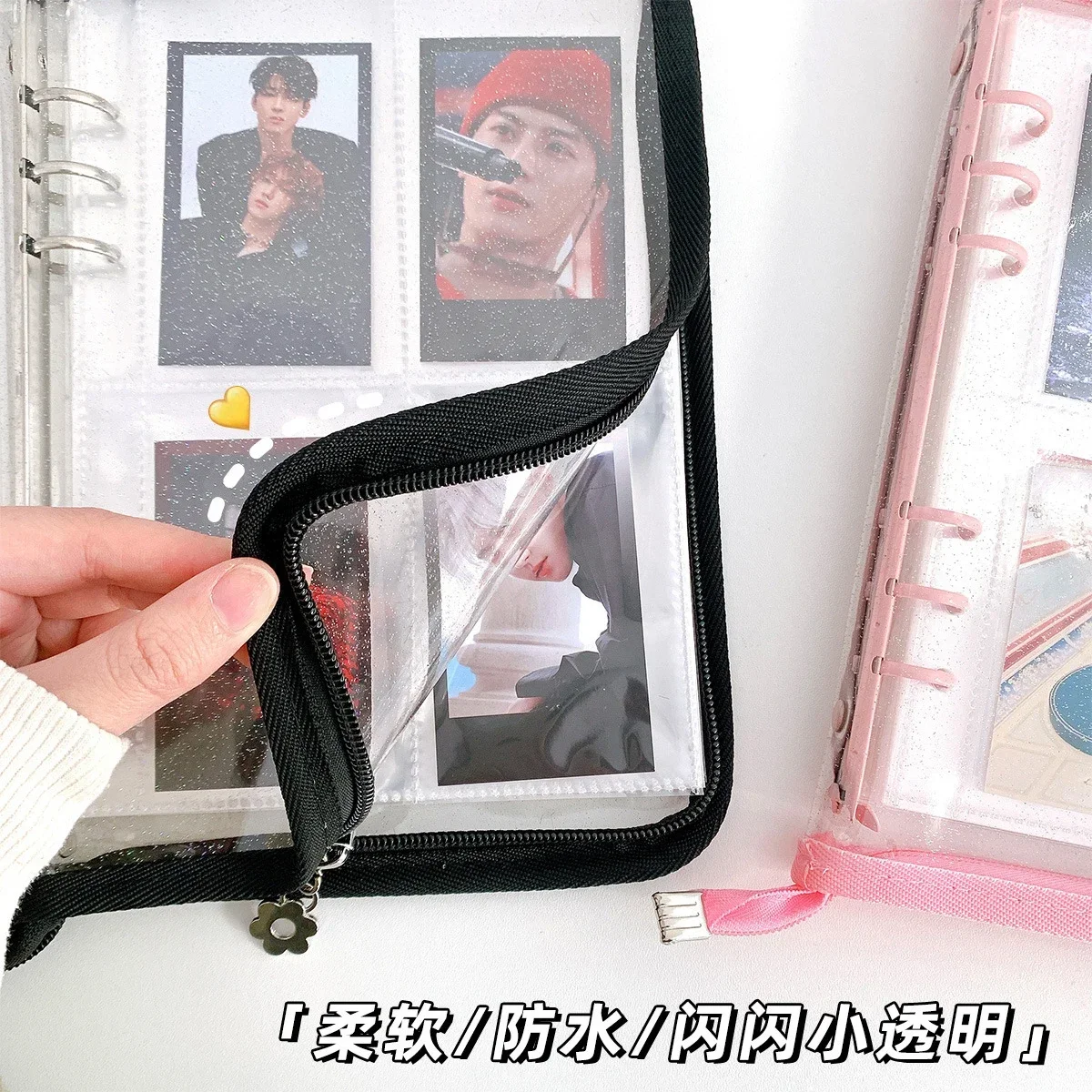 A5 Kpop Binder Photocards Diy Photocard Collect Book Idol Polaroid Album Scrapbook Kpop Photo Album Journal Notebook Card Binder