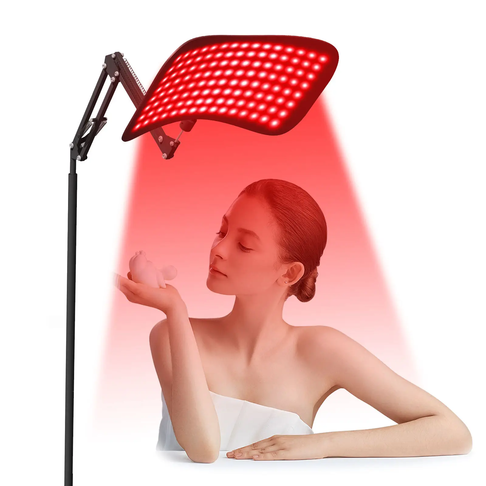 

APT RED LIGHT Терапия красным светом для тела со штативом, устройство для терапии инфракрасным светом 120 светодиодов, лампа глубокого красного света 660 нм и 850 нм