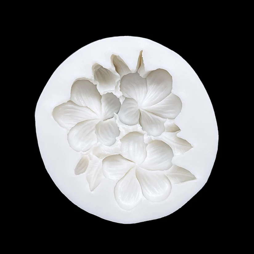 Flower Gardenia Frangipani Silicone Cake Baking Mold Sugarcraft Fondant Decorating Tools Chocolate Gumpaste Cupcake Mold