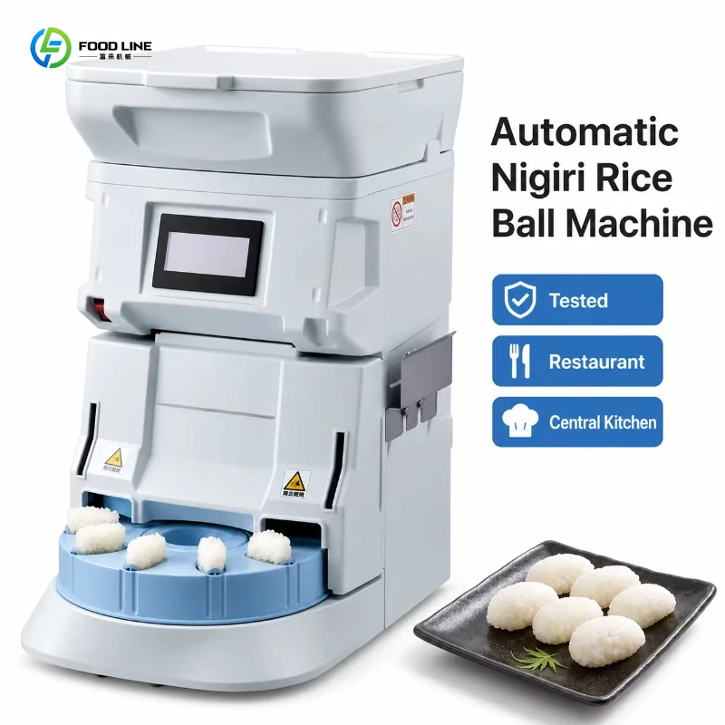 Customized Automatic Sushi Nigiri Rice Ball Machine for Sushi Restaurant Central Kitchen Sushi Onigiri Forming Machine