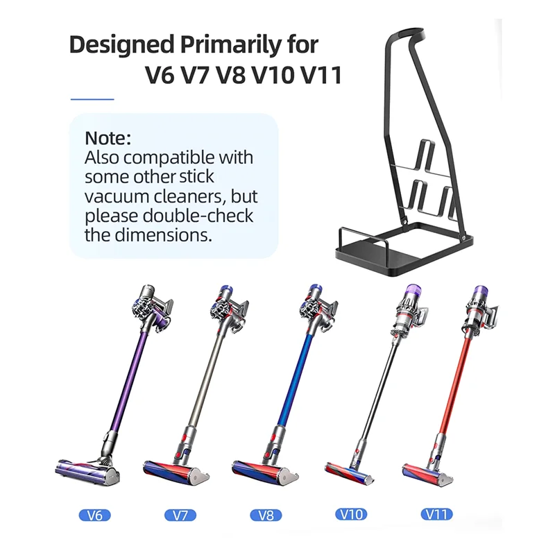 Vacuum Stand Stick Vacuum Cleaner, No Drilling, Vacuum Holer for Cordless Vacuum and Attachments