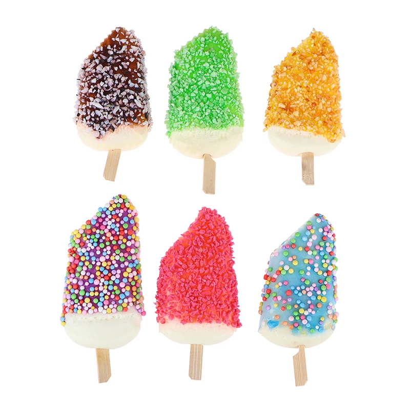 1Piece PU Artificial Dessert Fake Ice Cream Sorbet Simulation Praline Ice Cream Window Display Props For Photo Shoots Decoration