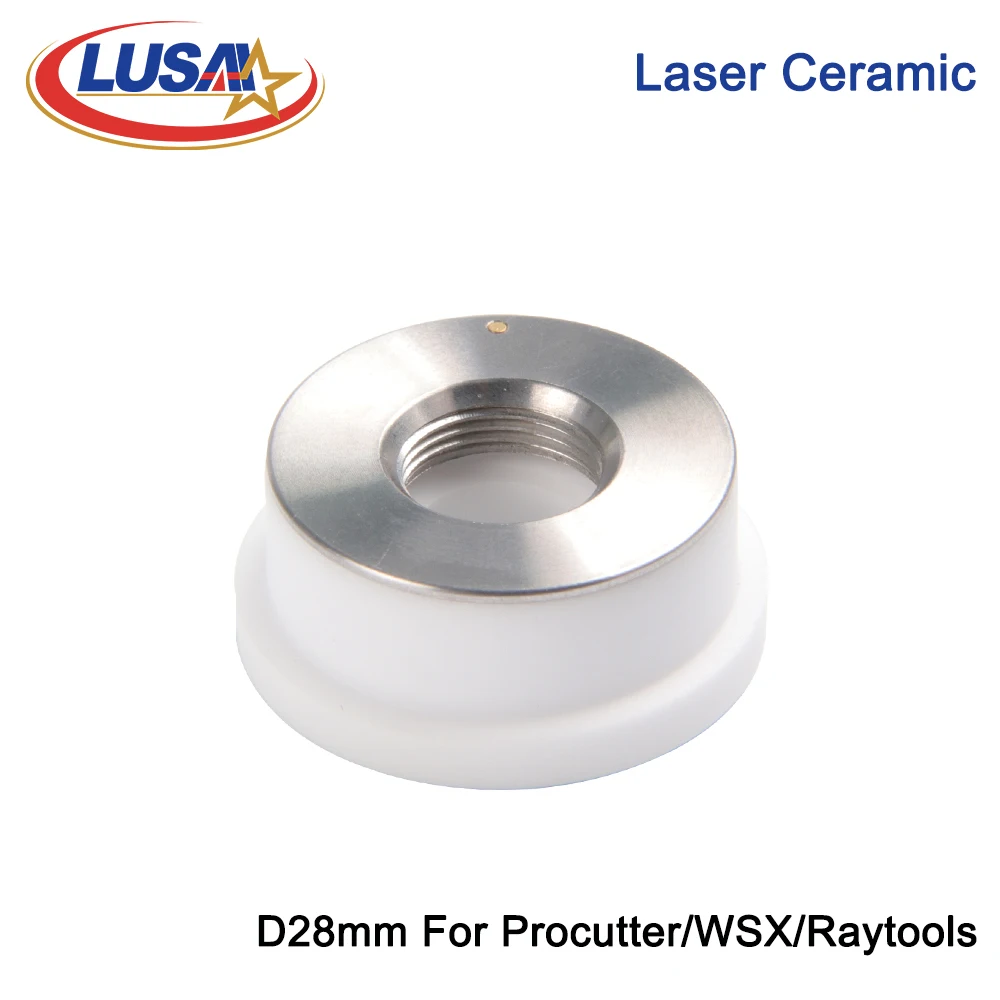 LUSAI Fiber Laser Ceramic KT B2 CON 28mm D28H11.7M11 For ProCutter Raytools WSX Laser Cutting Head Dysza Holder Parts