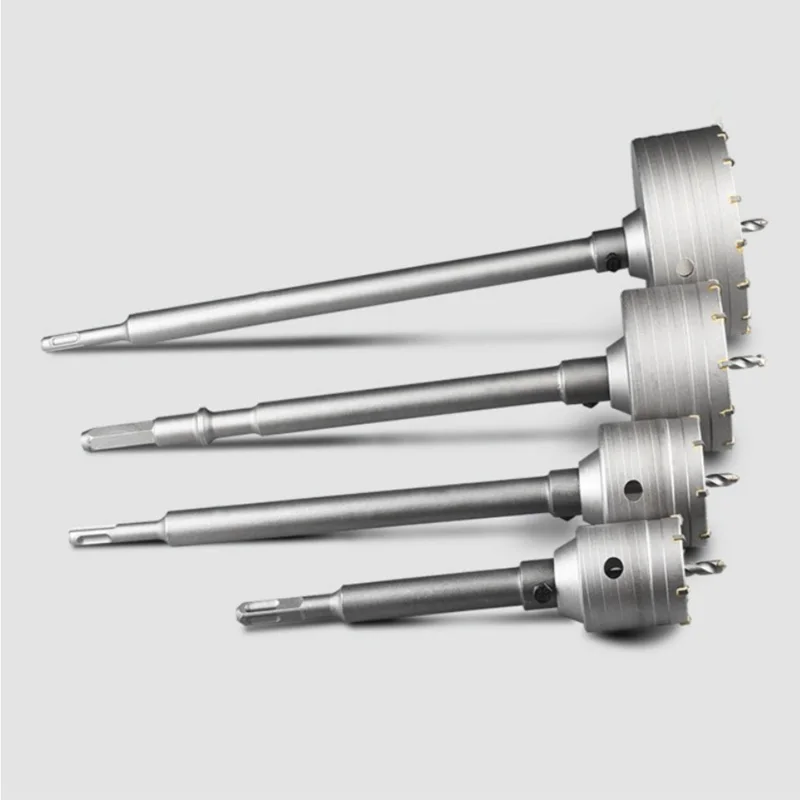

30-120mm Concrete Hole Saw Electric Hollow Core Drill Bit Shank 110-530mm Core Drill Bit Stone Wall Drilling Tool
