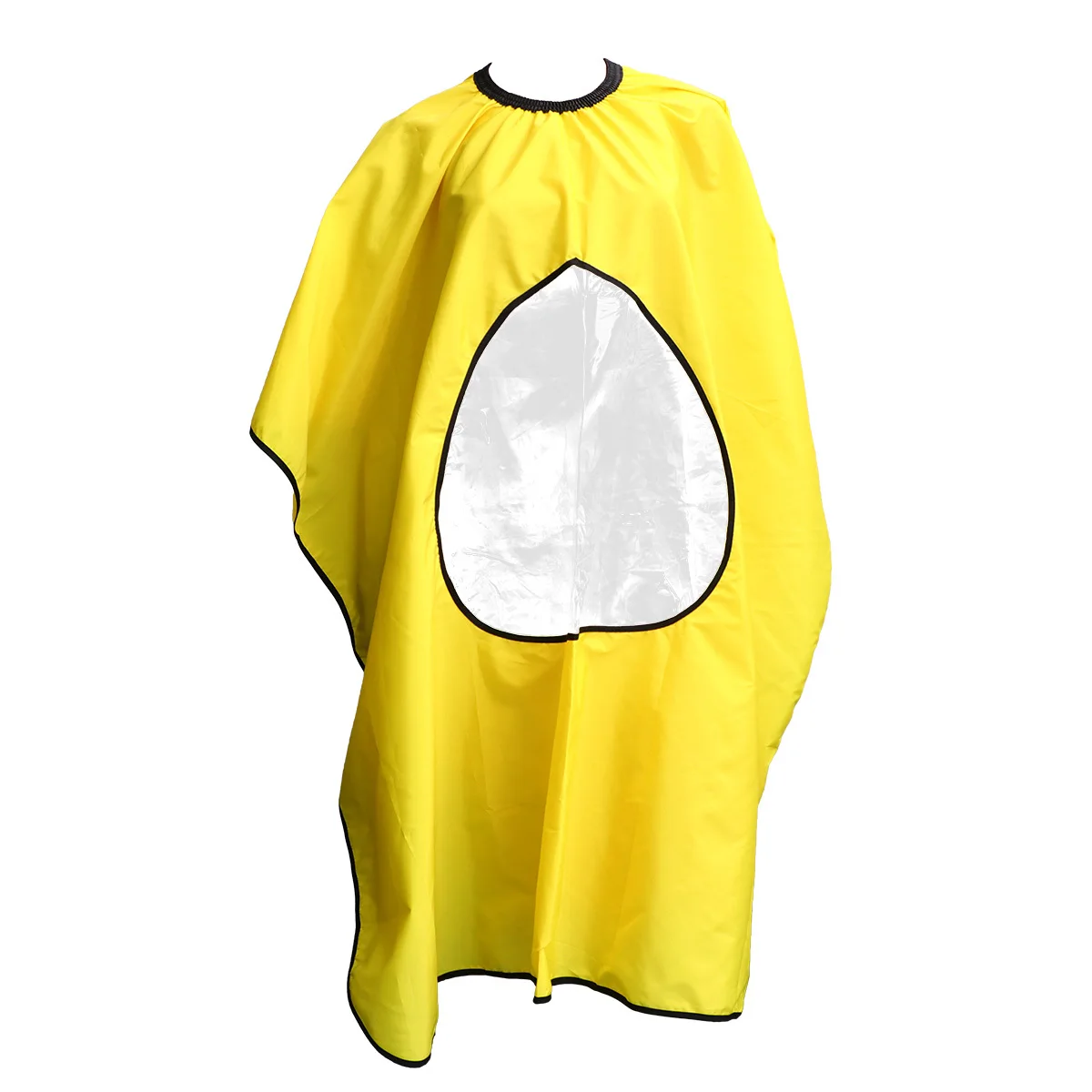 

Transparent Hair Cutting Cape Yellow Durable Haircut Apron Essential Salon Styling Accessory Protective Neck Clothes Cover
