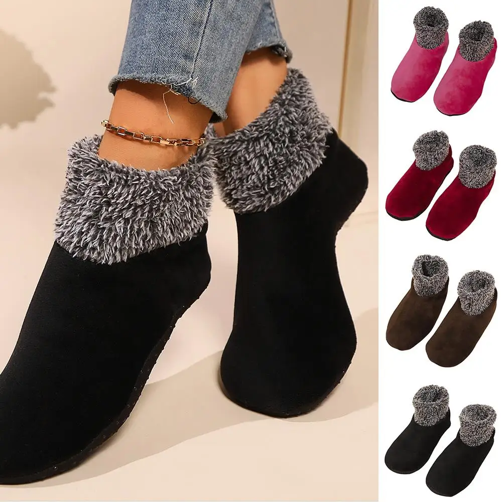 

Anti Slip Funny Socks Women's Stockings Indoor Slippers Socks For Women Men Warm Floor Socks Winter Thermal Thick Calcetines