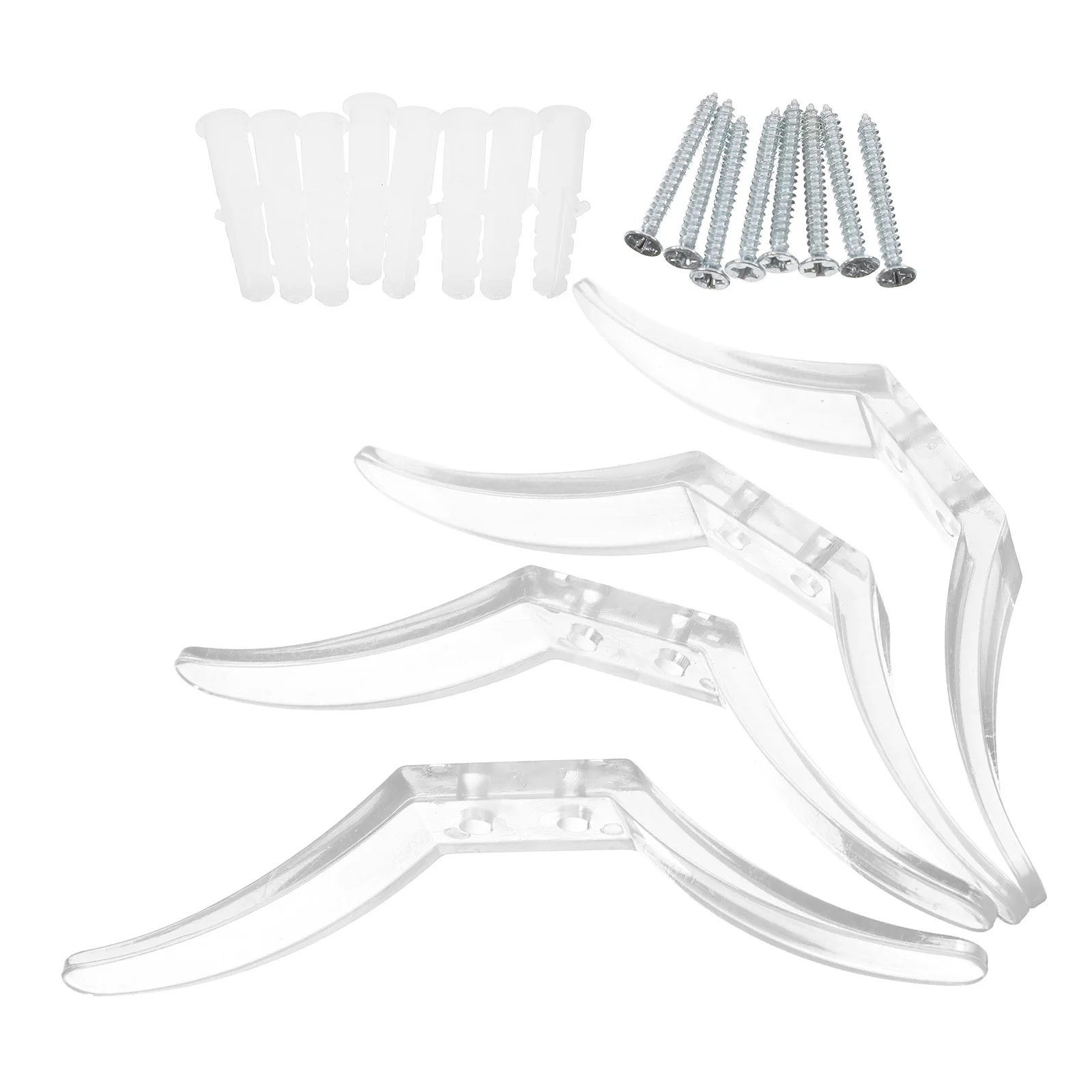 

4pcs Plastic Cord Cleats For Blinds Clear Drapery Holders Window Cord Management Safety Winders Transparent Anchors For Home