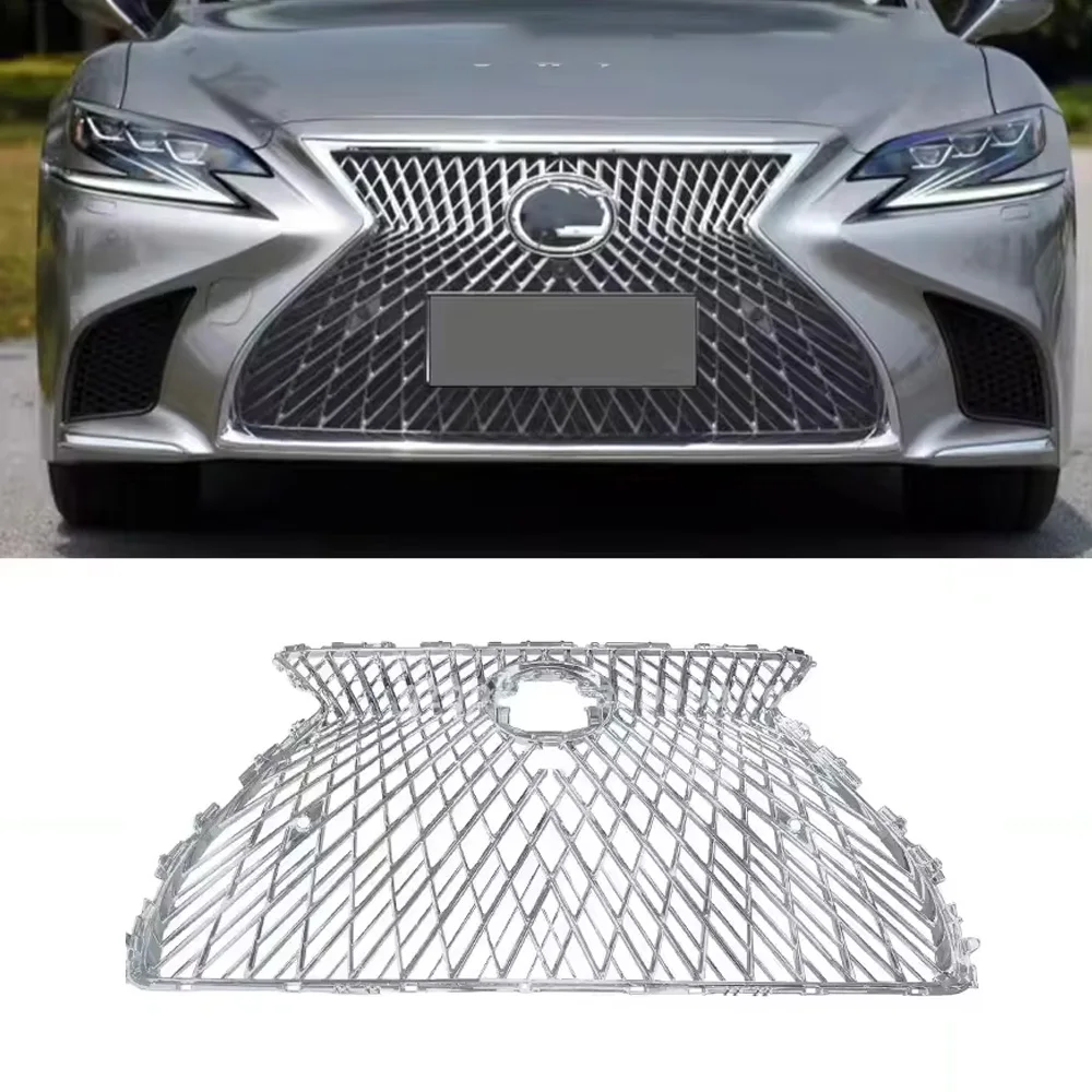 

LS grille chroming plating Radiator Grilles For 2018-2023 lexus LS500H front bumper Racing Grilles Bumpers Body Kit Hood Gloss