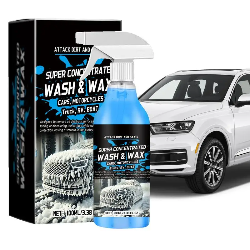 

100ml Car Cleaning Foam Liquid Large Capacity High Concentration Super Foam Car Wash Liquid Auto Washing Car Wash Supplies