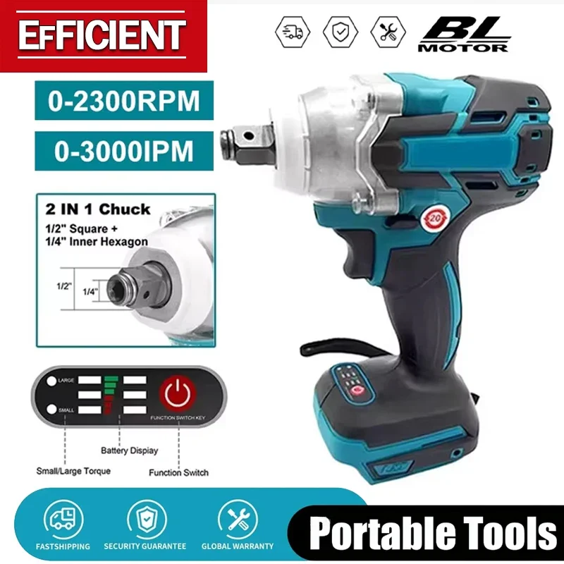 

Бесщеточная электрическая отвертка DTW600, аккумуляторная дрель-шуруповерт с аккумулятором 18 В, подходит для Makita