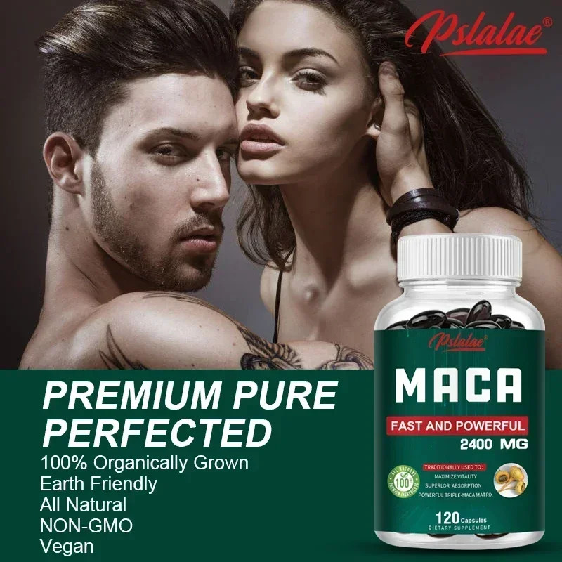 مستخلص الماكا الأسود العضوي 2400 ملغ - يبني كتلة العضلات، ويحسن القدرة على التحمل، ويوازن الهرمونات، ويعزز المزاج المريح، وغير المعاوضة المعدلة وراثيًا #3