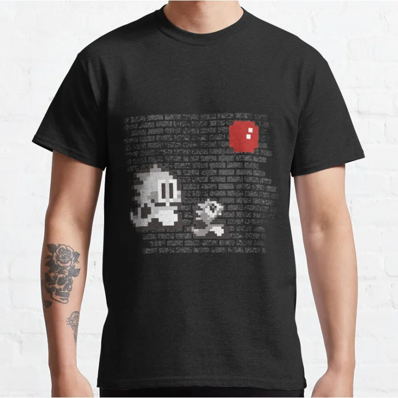 

80s Vintage Japan Arcade game Bubble Bobble Retro Cute Dragon graphic t shirts large size tops S-6xl