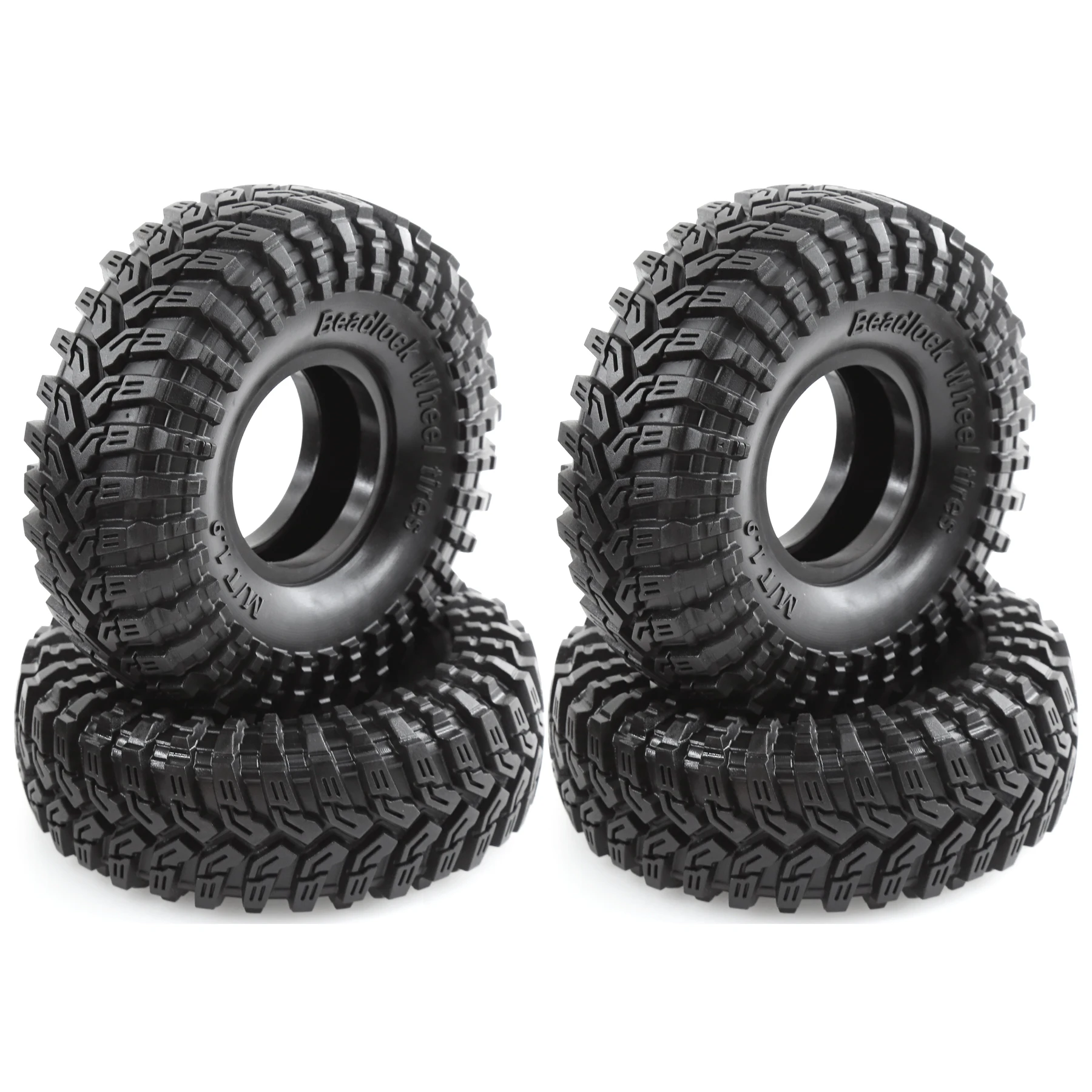 

4PCS 1.9" Rubber Tires with Sponge Inserts for Axial Capra AXI03004 – 1/10 RC Car Monster Truck Upgrade Parts Tires(Without Rims