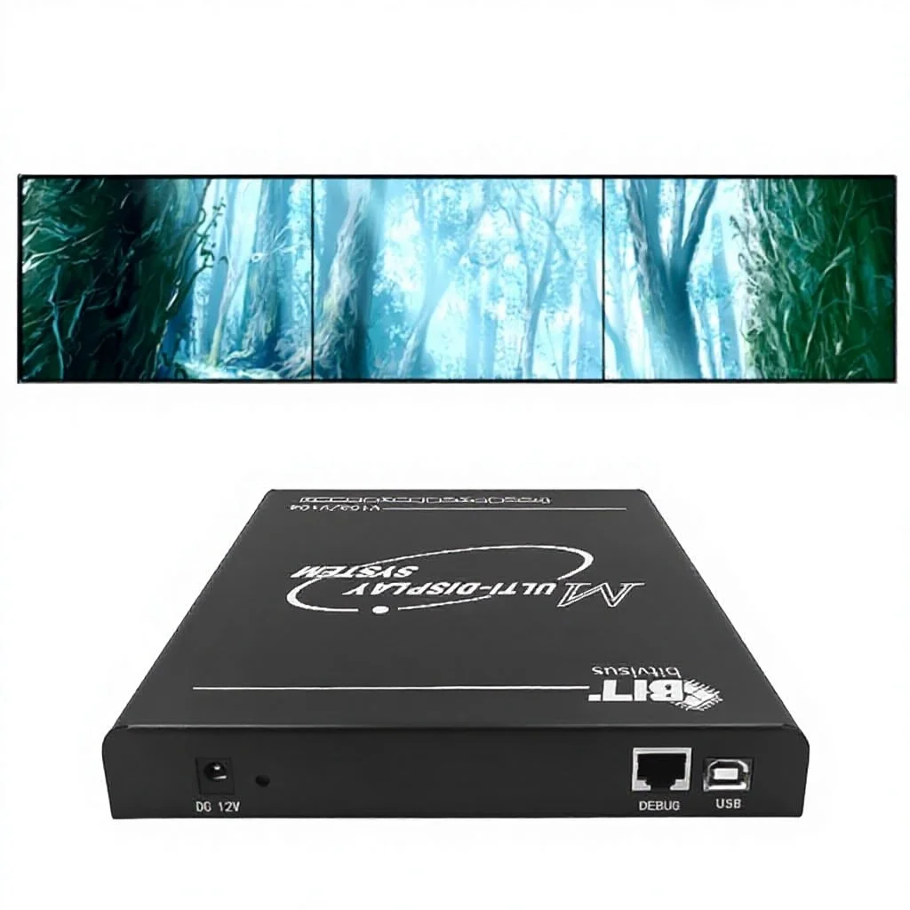 Bitvisus 1x3 2x3 3x3 4K Multi-Screen Splicing Device EDID Programmable Video Processor 2x1 3x1 3x2 4x3  Video Wall Controller
