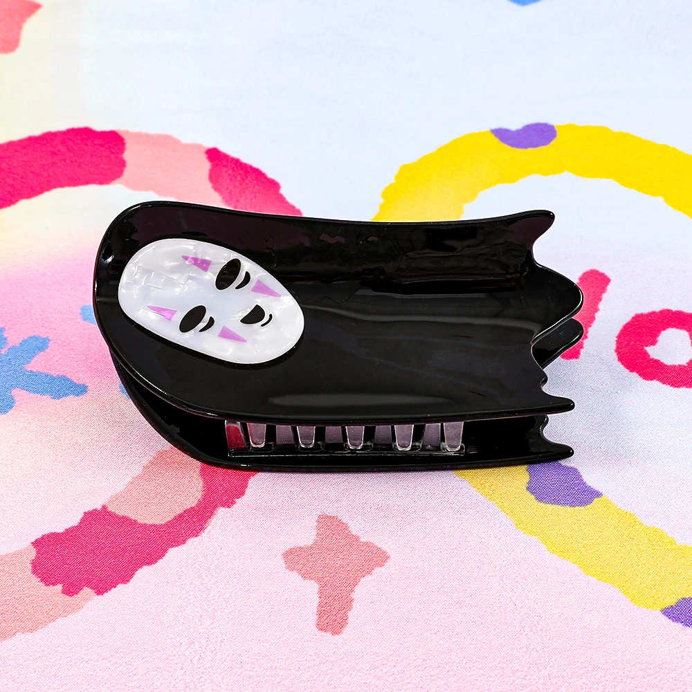 مخالب شعر للهالوين باللونين الأبيض والأسود، مناسبة لإكسسوارات الشعر لتزيين حفلات الهالوين