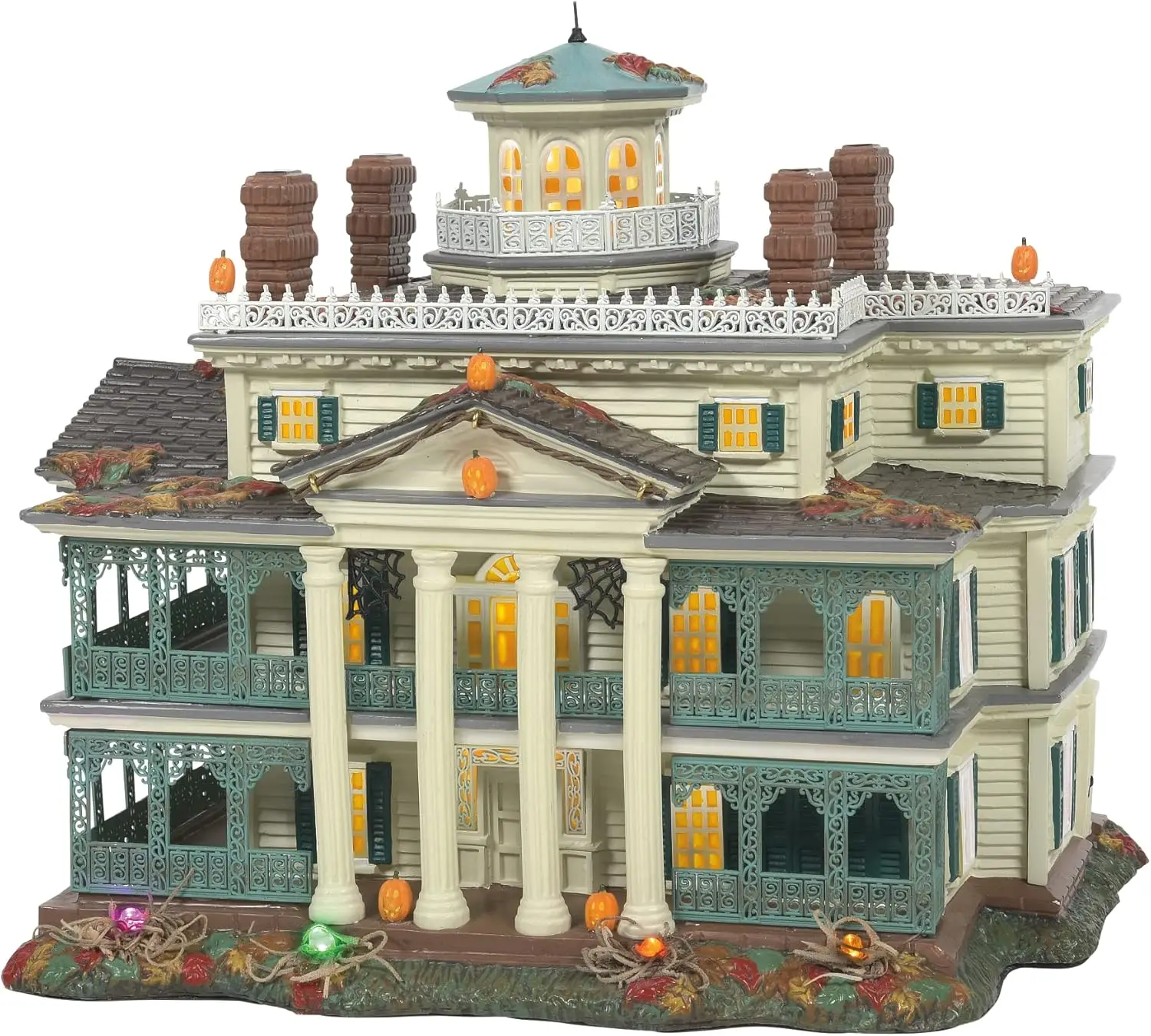 Snow Village Halloween Disneyland Haunted Mansion Lit Building, 9.1 Inch, Multicolor home decoration accessories