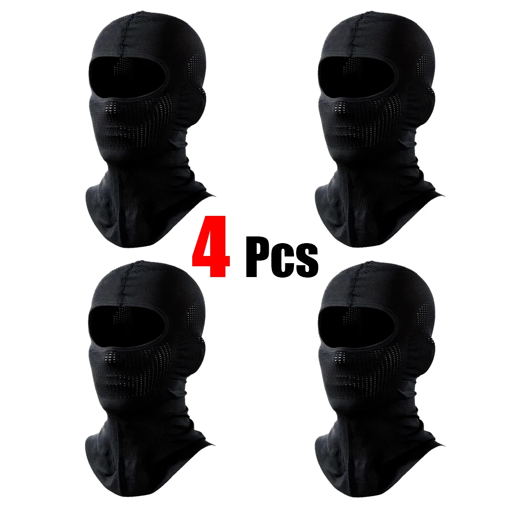 1 Stück/2 Stück/4 Stück Elastische Atmungsaktive Sturmhaube Fahrrad-Vollgesichtsmaske Outdoor Ski Motorrad Maske Schal Helm Innenmütze