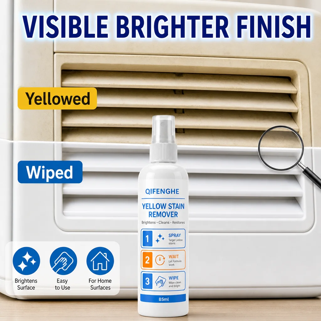 Yellowing Oxidation Remover Spray for Home Appliance Plastic Surface Car Bumper Trim Restorer Repair Shine view 5