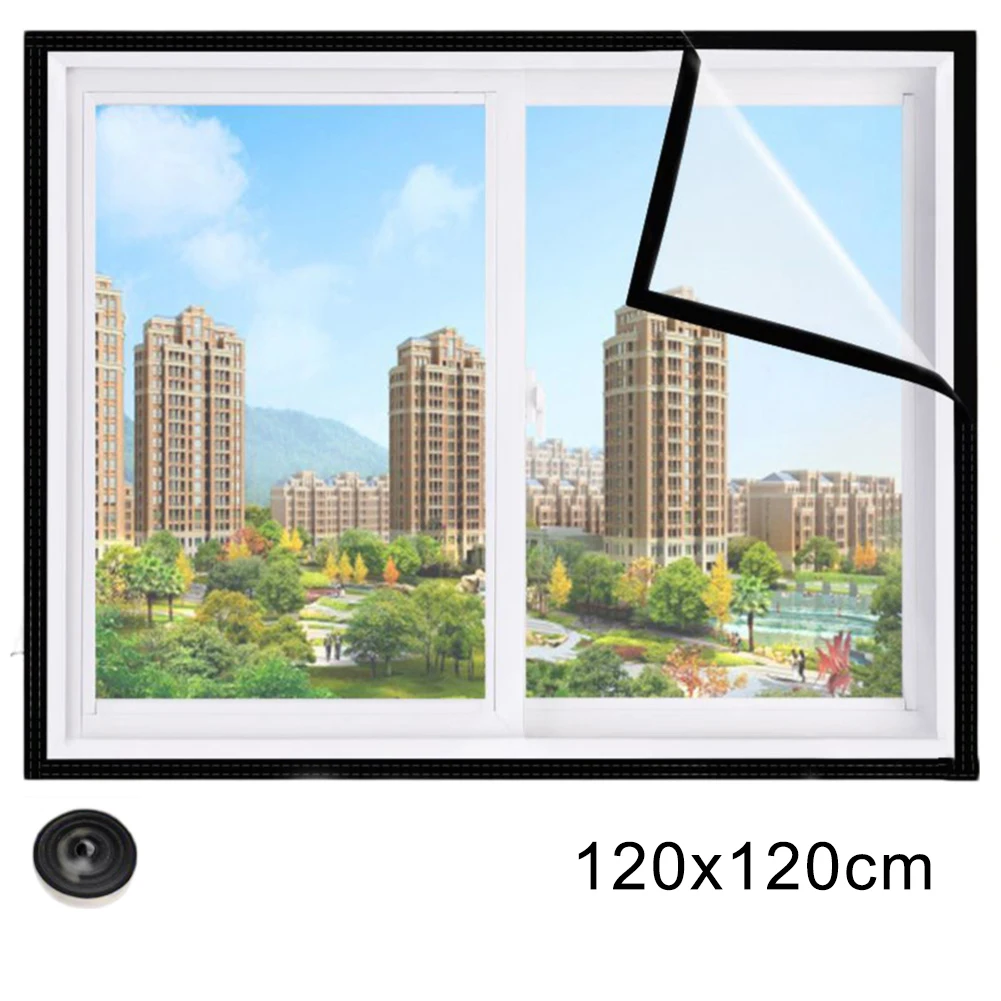 1pc Windproof Thermal Insulation Film Winter Cold Warm Film Dustproof Sealing Transparent Window Sash Insulation Kit