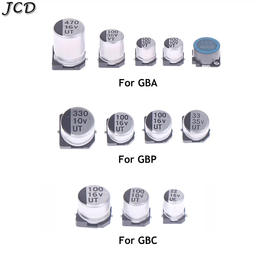 JCD Mainboard Capacitor for Gameboy Advance GBA for Gameboy Pocket GBP for Gameboy Color GBC board Repair Replacement