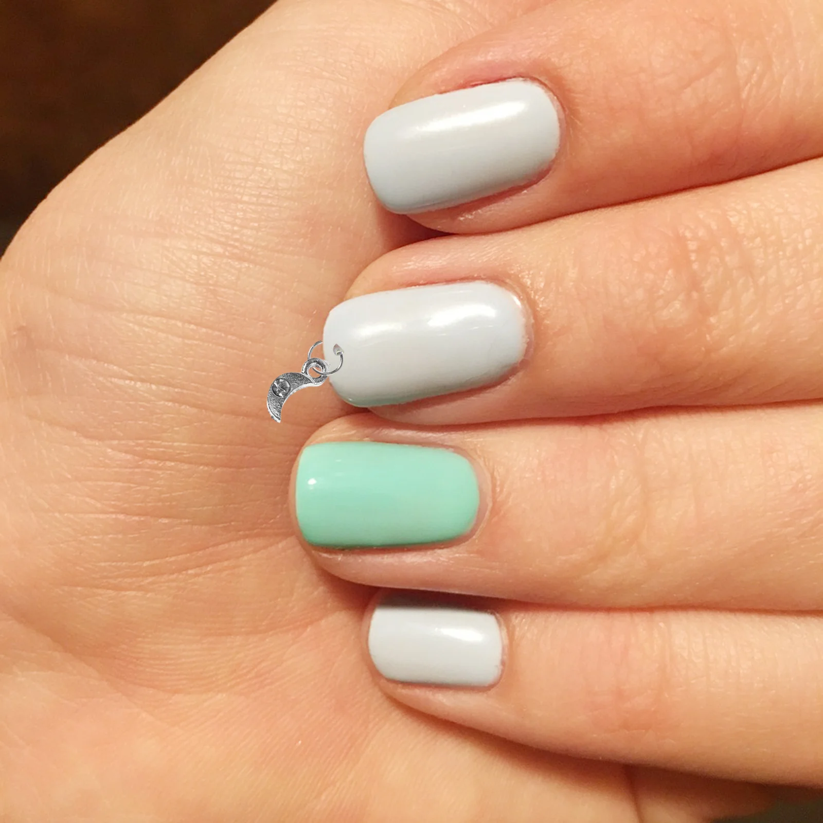 

2Sets Nail Decoration Dangle Charms for DIY Nail Art Jewelry Manicure Supplies with Piercing Tool Creative Design for Artists