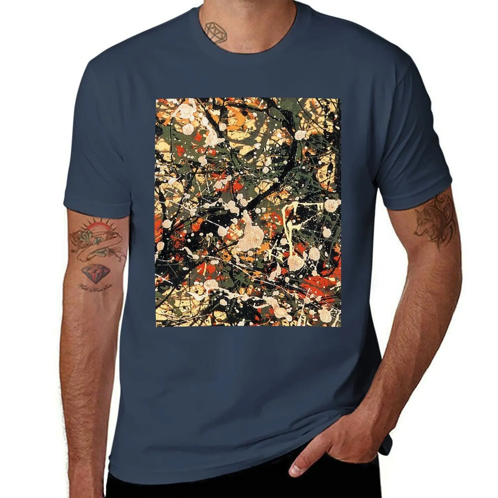 Pollock Jackson T-Shirt Basic Solid Color Short Sleeve T-Shirt