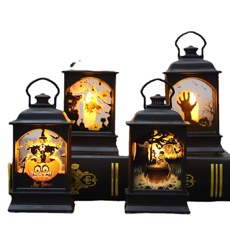 

Halloween Set Decoration Props Luminous Skull Portable Lantern