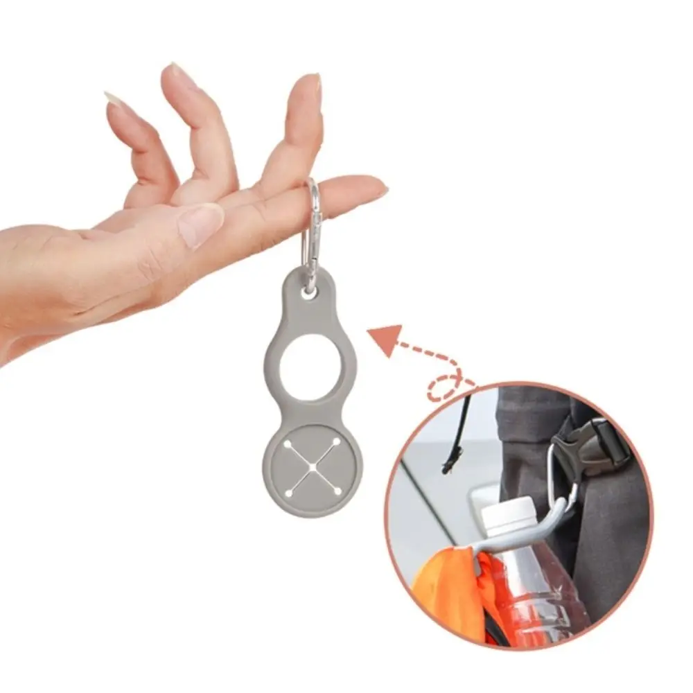 Food Grade Silicone Sports Kettle Buckle Carabiner Tight Enough Easy To Use Multi-purpose Can Free Hands Backpack Hanger