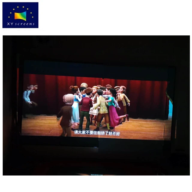 XY Screen Custom Size Light Grey ALR Perforated Sound Acoustically CLR/ALR 8cm Fixed Frame Projection Screens