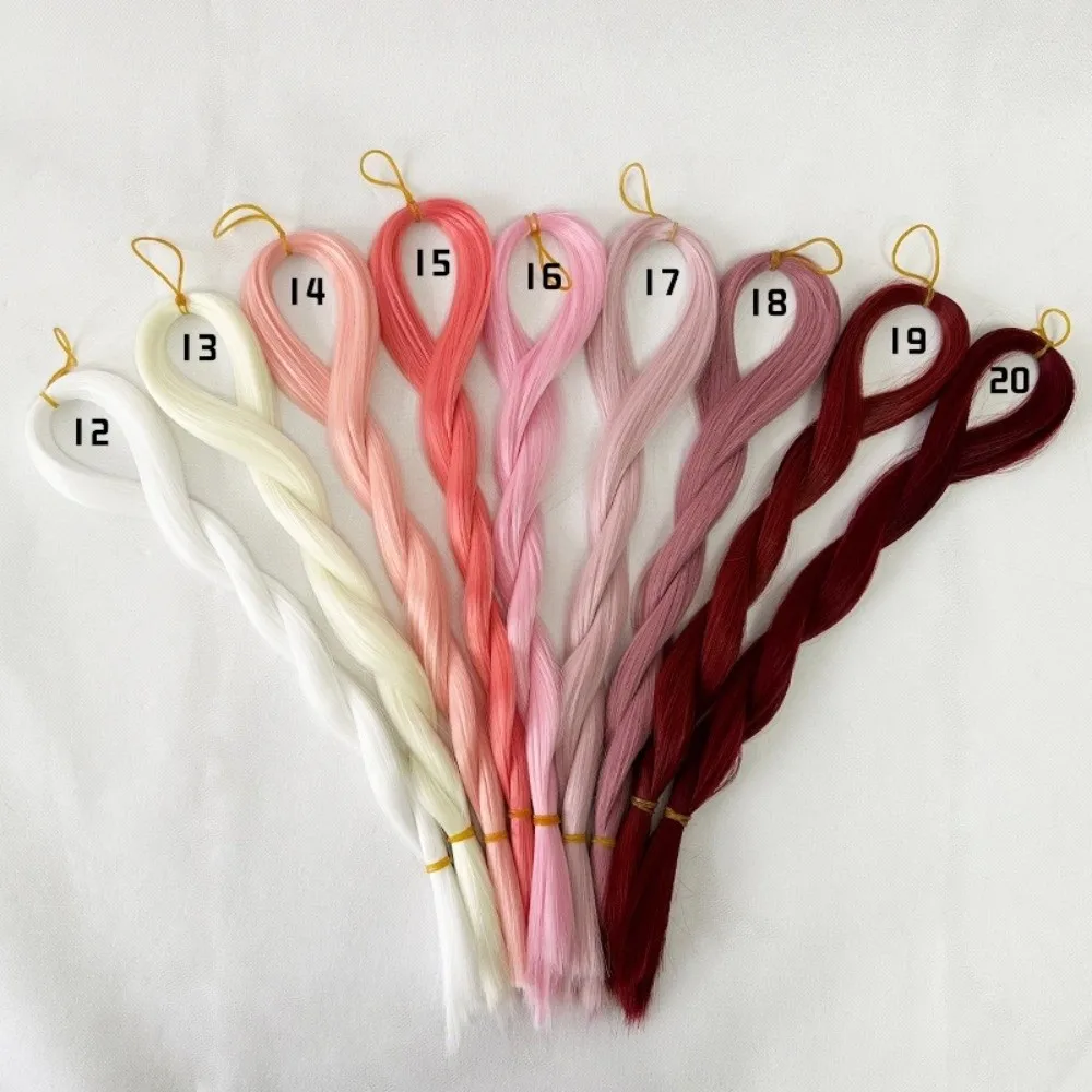 Heat-Resistant Fiber Hair Rooting Heat-resistant Smooth Straight Hair Transplant Material 80cm for BJD SD