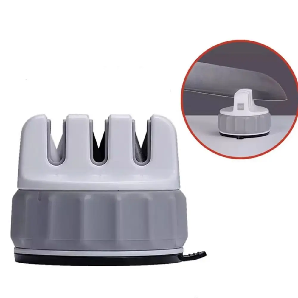 

Stainless Steel Mini Cutter Sharpener 3 Stages Fine Grinding Sharpening Stone Manual Quick Sharpening Cutter Whetstone Kitchen