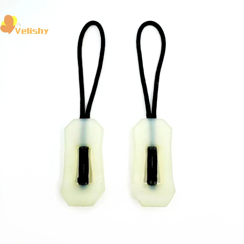 

10Pcs Glow In The Dark Zipper Head Luminous Zipper Pull Rope Anti-lost Backpack Clothes Jackets Slider Head Sewing Repair Kits
