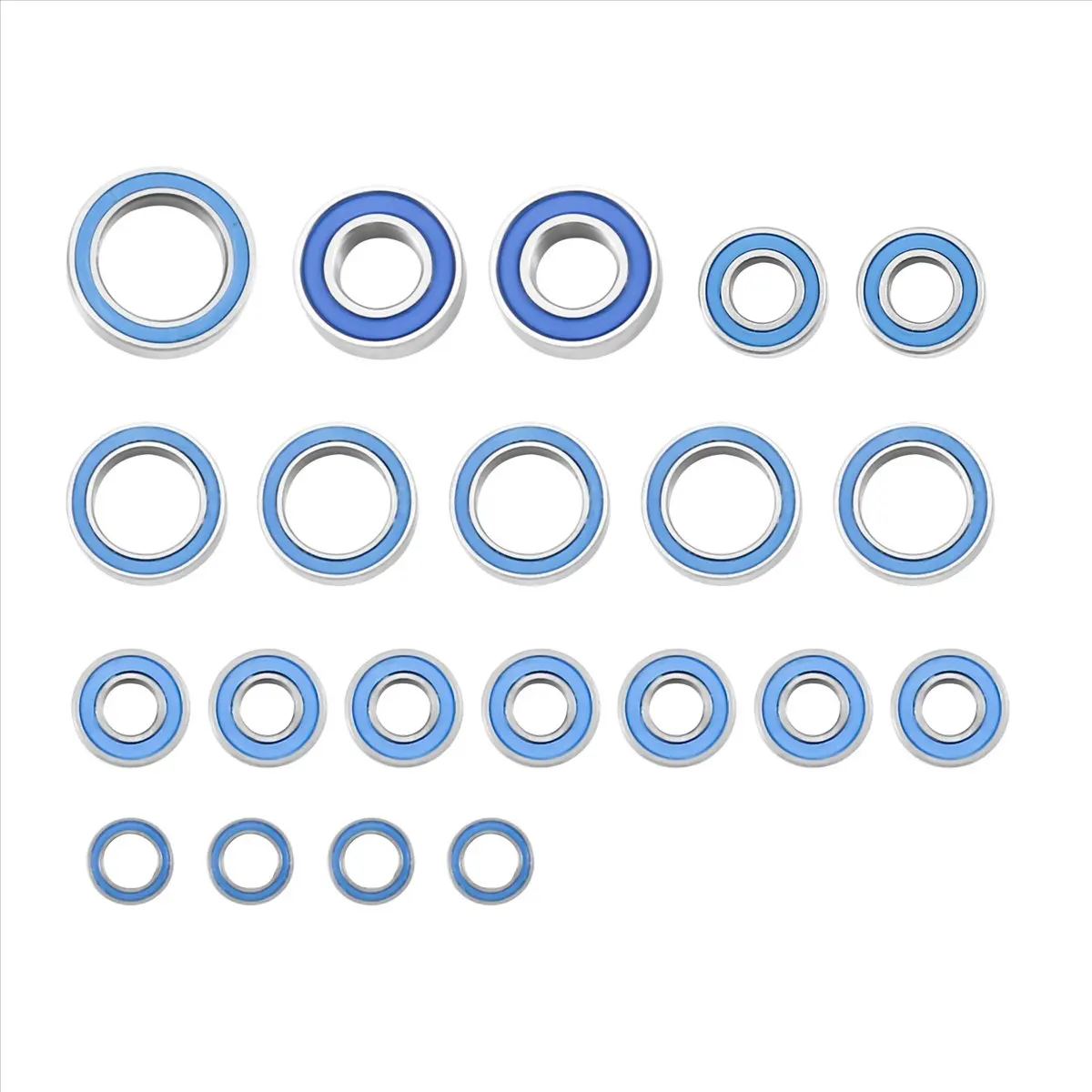 A74U 21Pcs Sealed Bearing Kit for Traxxas Slash 4X4 VXL Rustler Stampede HQ727 Remo 1/10 RC Car Upgrade Parts Accessories