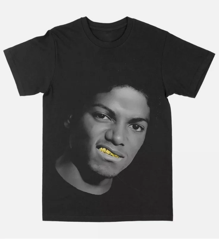 Michael Jackson Gold Grill Graphic Tee
