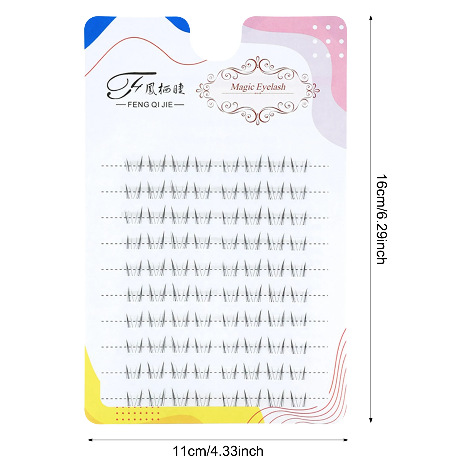 Clear Band Bottom Lash Extension 5-7mm DIY Individual under False Lashes For Acation Salons Photo Shoot