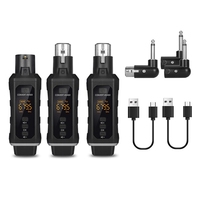 ABAC-UHF Professional Microphone Wireless Converter XLR Transmitter Receiver For Dynamic Microphone Guitar Audio Mixer