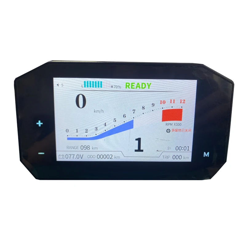 

Electric Motorcycle Moped Scooter TFT Speedometer Display 48V-120V