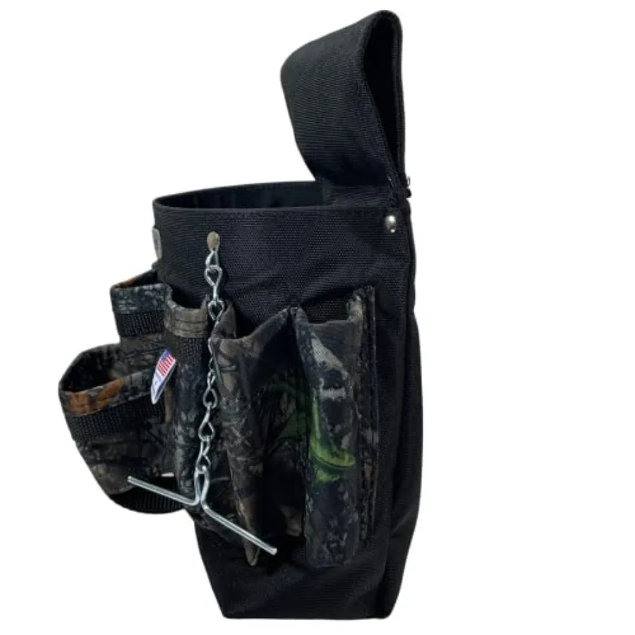 ULT 120 Ultimate Electrician Single Pouch Tool حزام جاهز ومتانة واسعة الفم وجيوب عميقة تصميم صندوق Pro صنع في الولايات المتحدة الأمريكية