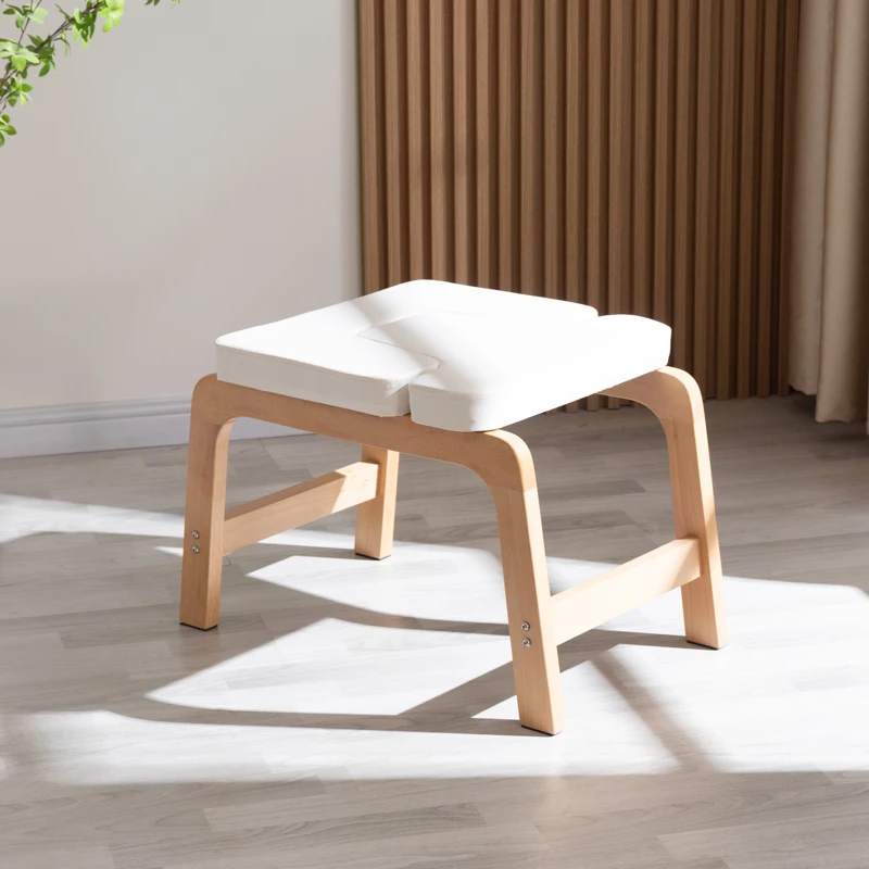 Yoga inverted stool auxiliary artifact household beech solid wood fitness chair wooden chair